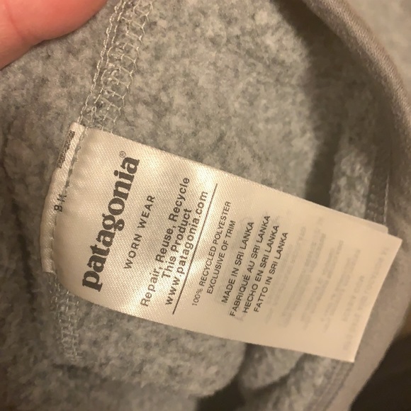 Patagonia fleece 3/4 zip grey sz xs - Picture 6 of 7